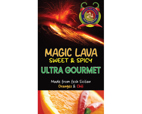 Magic lava label